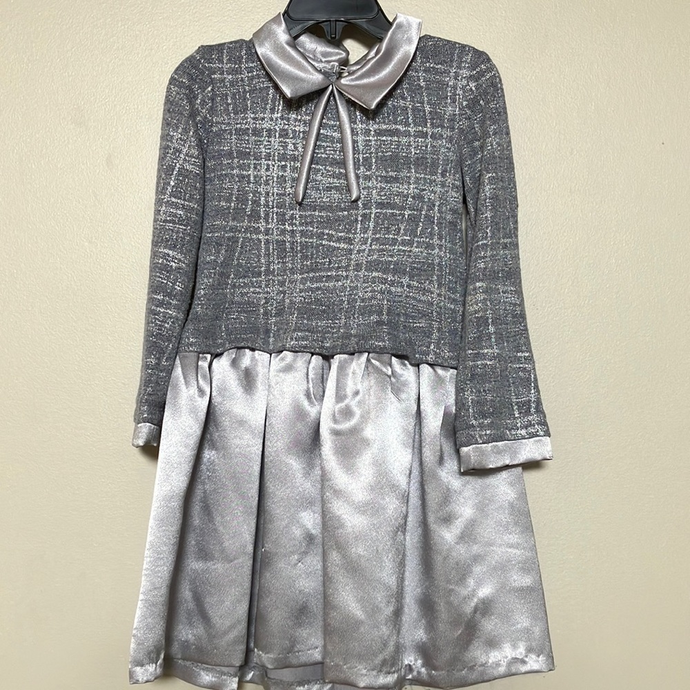 Metallic silver dress